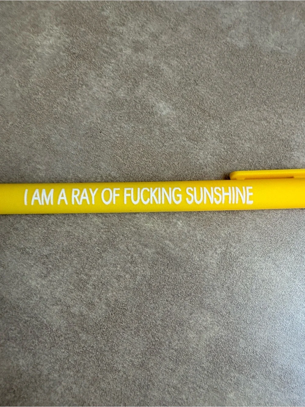 Sarcastic Yellow Pen “I am a Ray…”